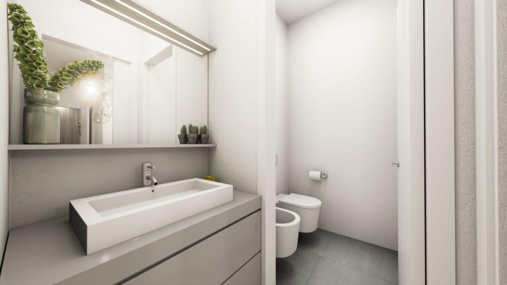 render piano terra bagno piccolo